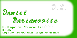 daniel marianovits business card